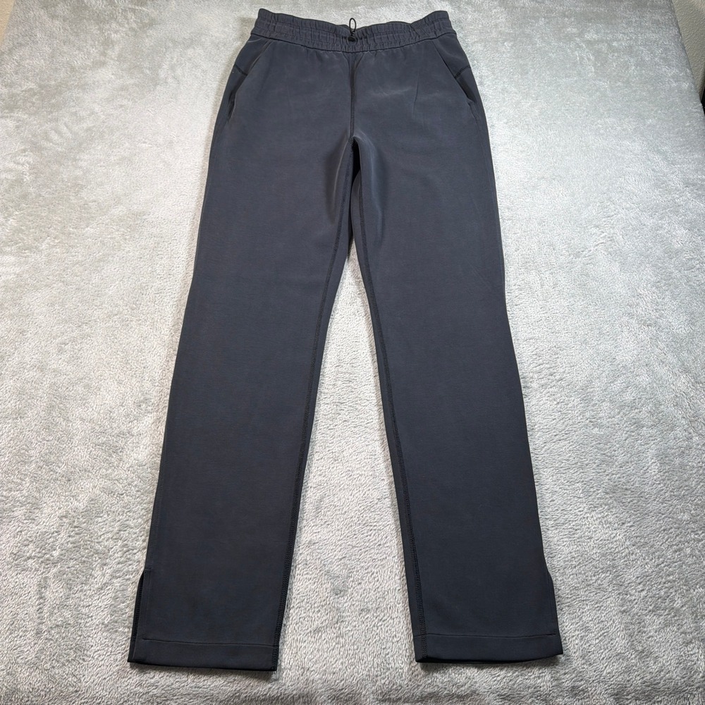 Lululemon Brushed Softstreme Split Hem High Rise Pant Women 6 Black Straight Leg